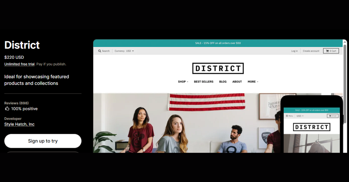 District – Best Shopify Theme for Streetwear & Urban Brands