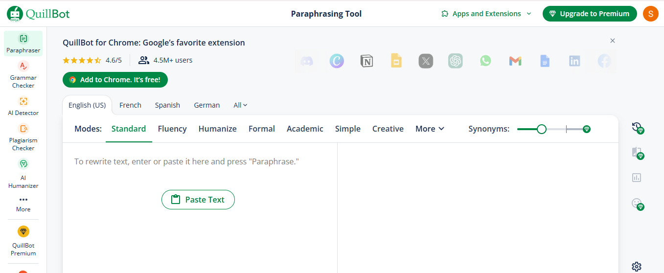 Use Quillbot for Paraphrasing 