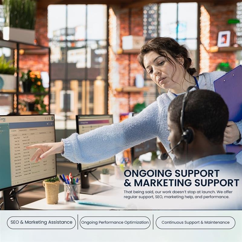 Development and Design Company Ongoing Support and Marketing Support