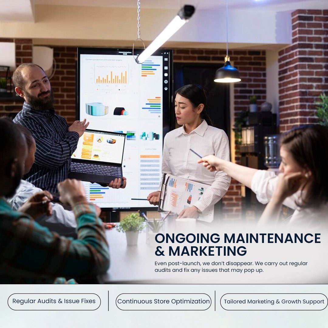 Shopify Web Development Company Ongoing Maintenance
