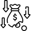Loss of Traffic and Sales Icon