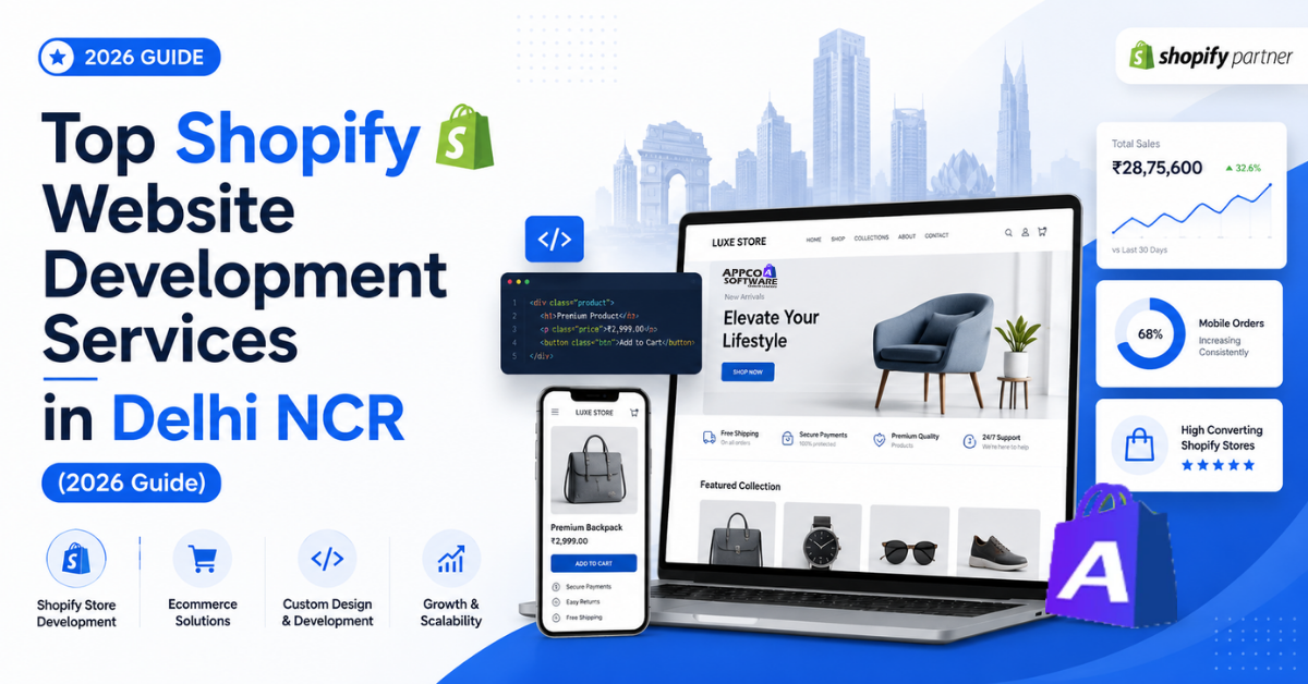 Shopify website development services in Delhi NCR